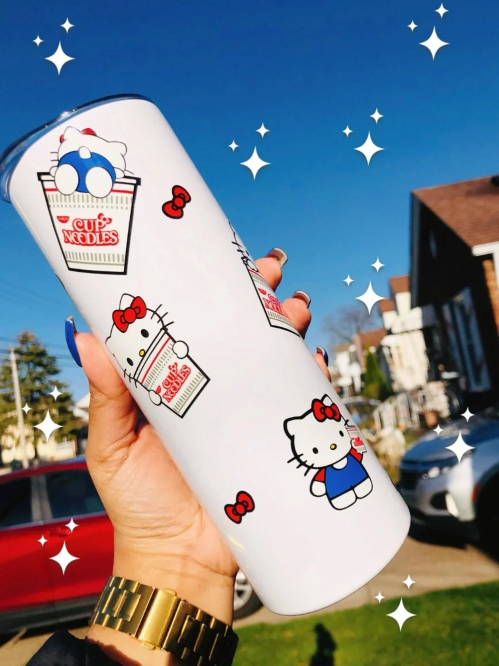 Hello Kitty x Cup Noodles White Insulated Tumbler 20oz